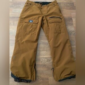 Hurley Cargo Snowboard Pants Size Large like New Condition